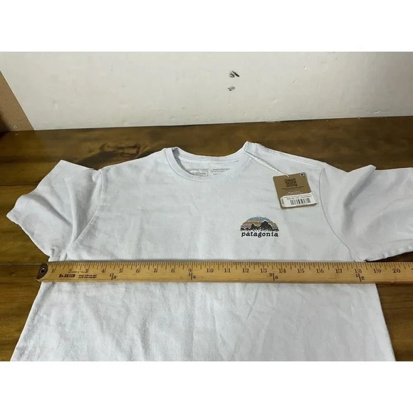 Patagonia Mens Skyline Stencil Responsibili Tee T-Shirt Size XS NWT - Picture 5 of 11